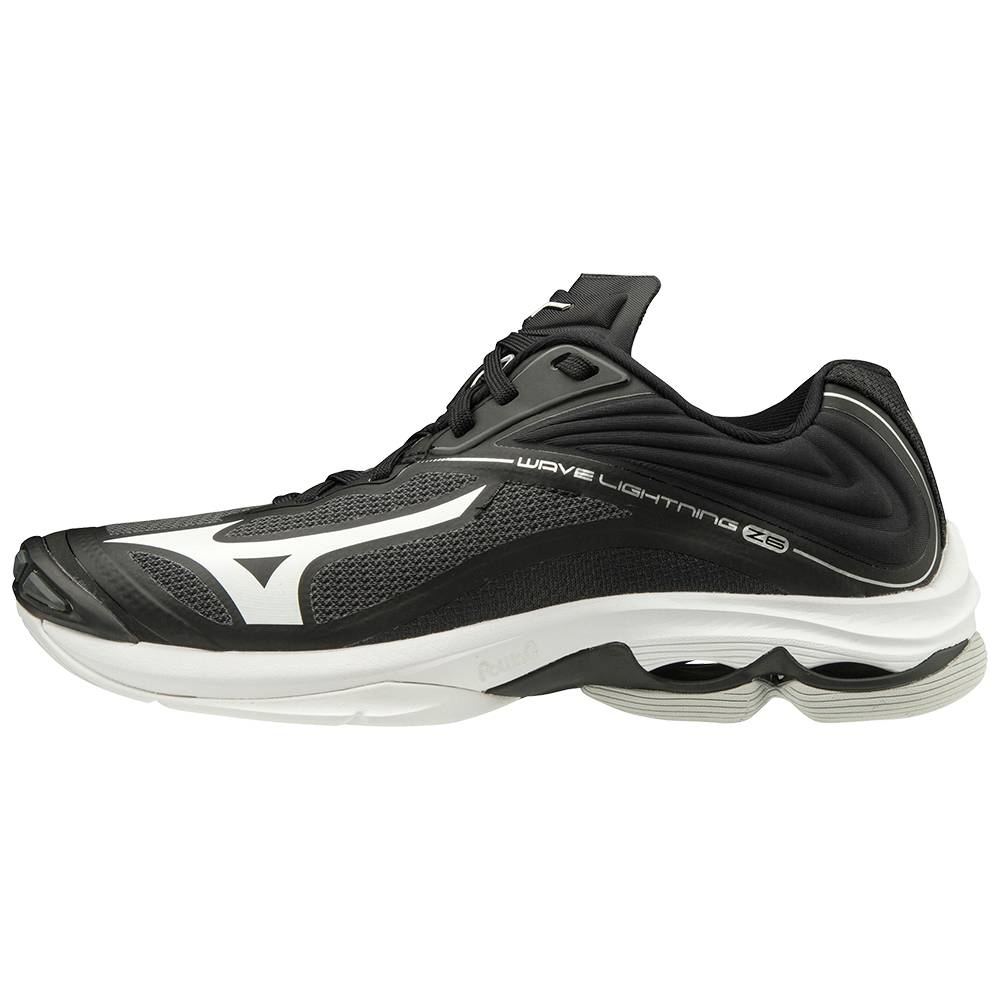 Mizuno Women's Wave Lightning Z6 Volleyball Shoes Black/Silver (430283-XVM)